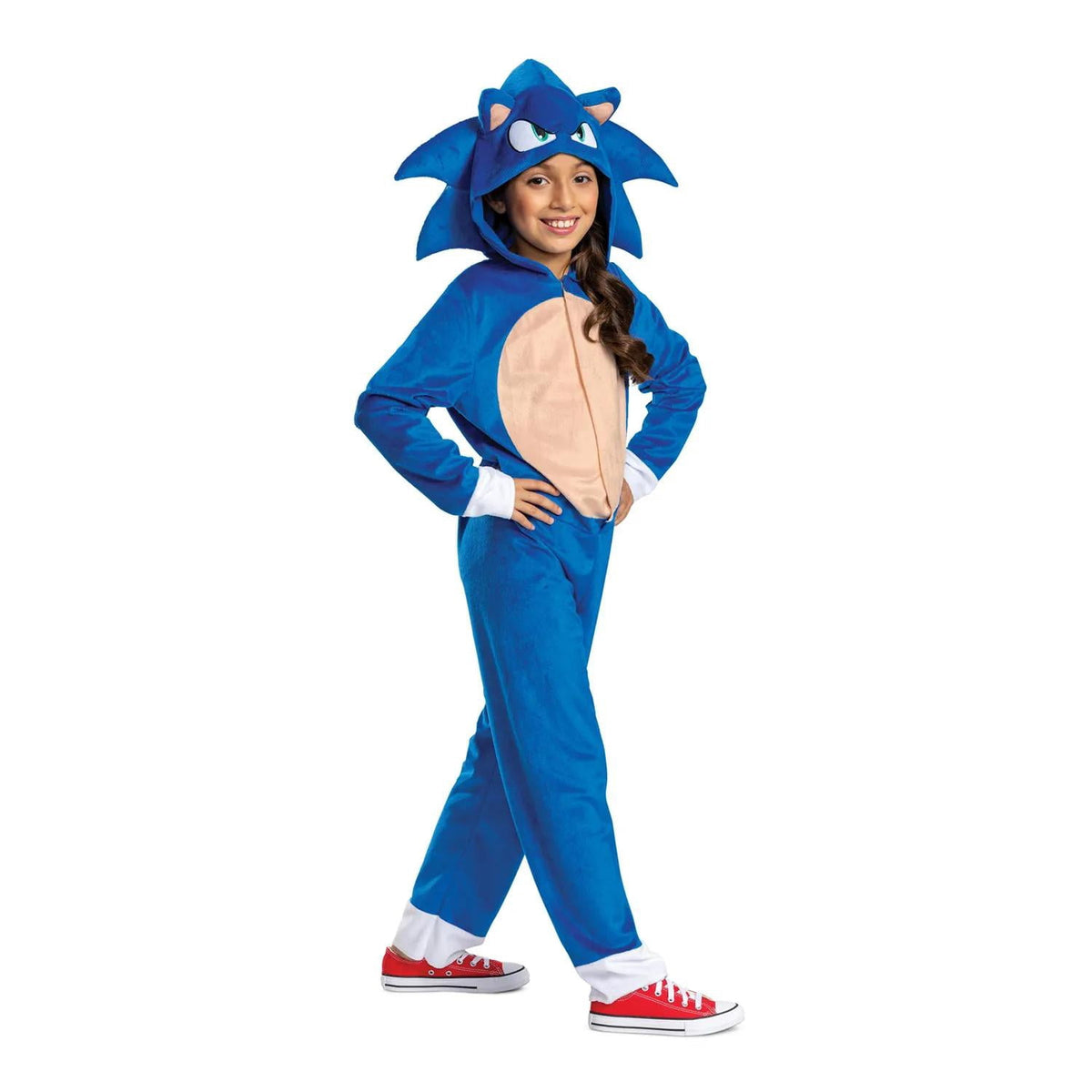 Disguise Boys' Classic Sonic the Hedgehog Jumpsuit Costume - Size 4-6