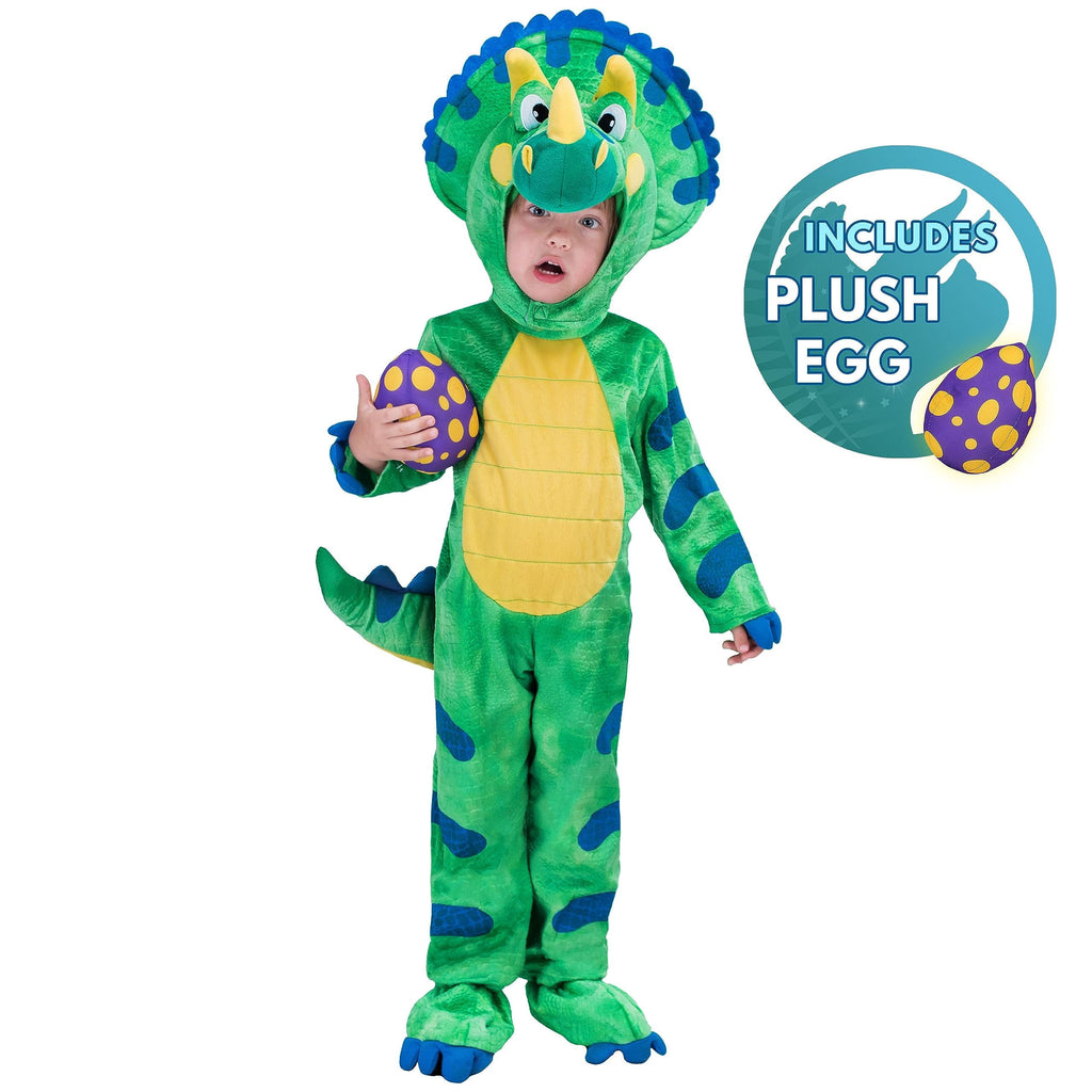 Joyfy Halloween Realistic Blue Tyrannosaurus Rex Children's Dinosaur Costume (with Egg) Suitable for Infant and Toddler Halloween Dress up Party