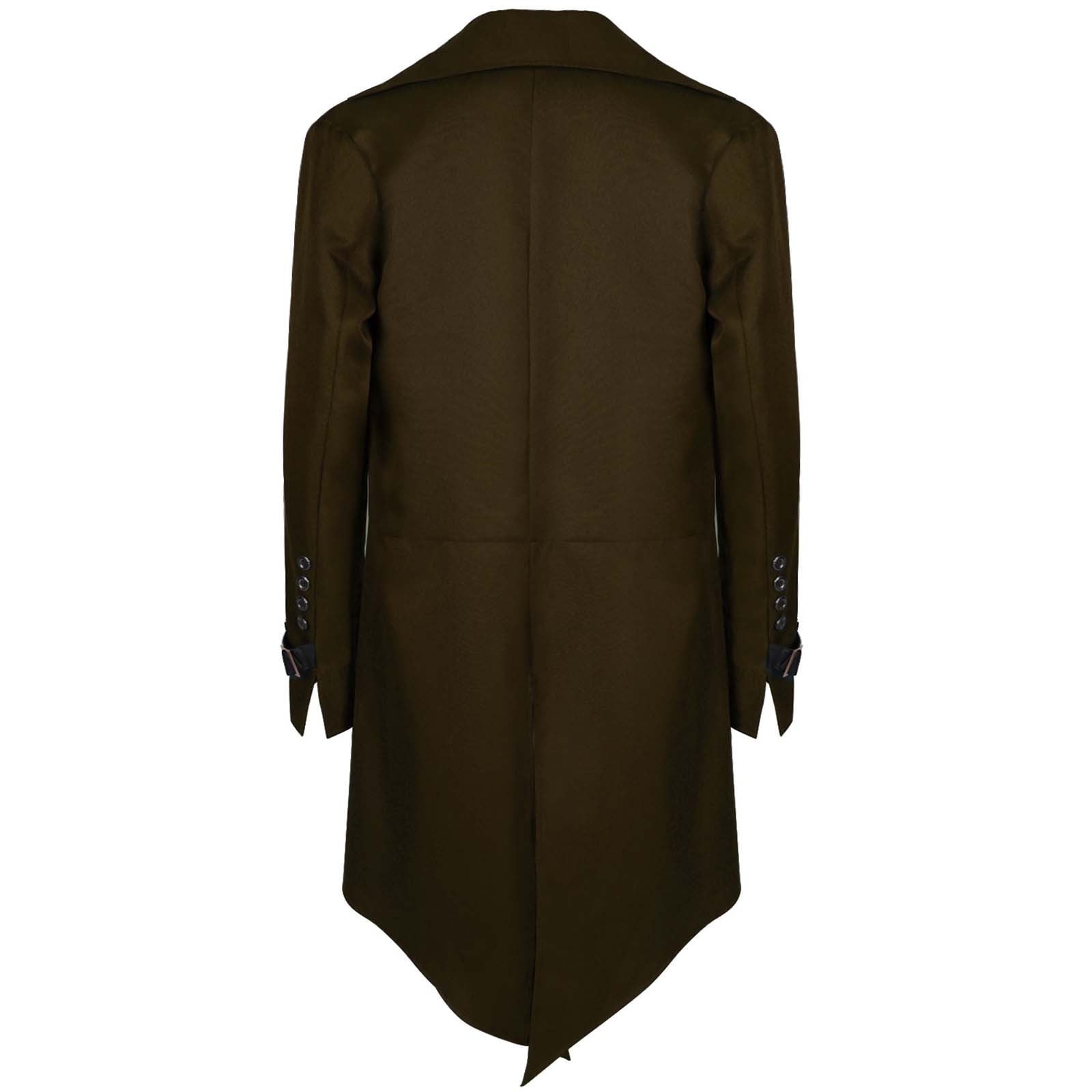 Men Clearance LYXSSBYX Mens Jackets Fall Fashion Halloween Men's Costume Men's Mid Length Retro Tuxedo Costume
