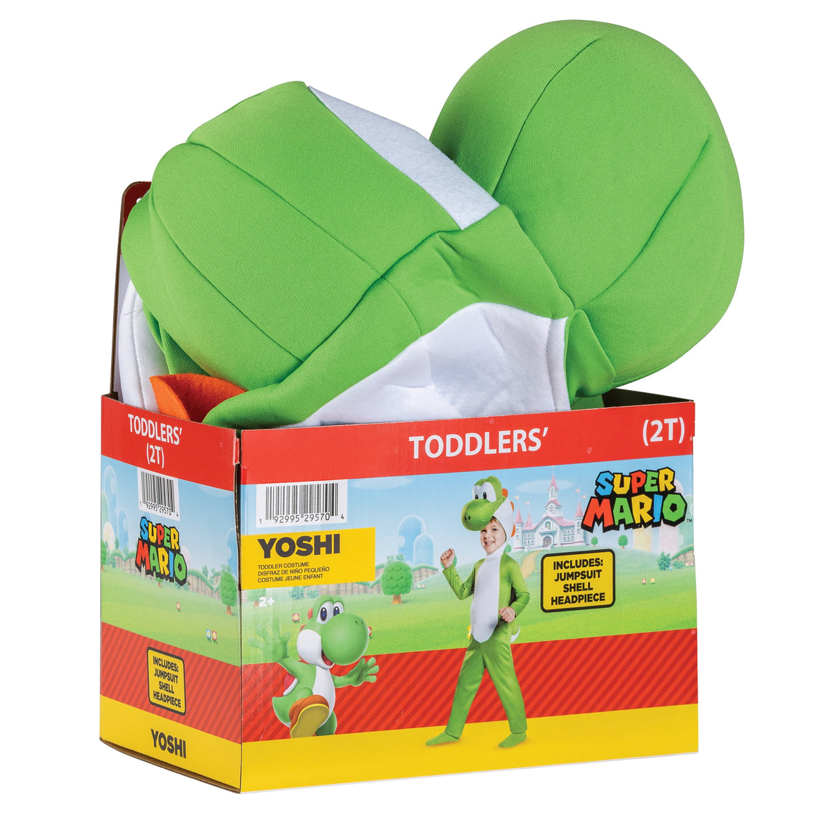 Nintendo Super Mario Bros. Yoshi Halloween Costume for Children, Infants Size 12-18M, by Disguise