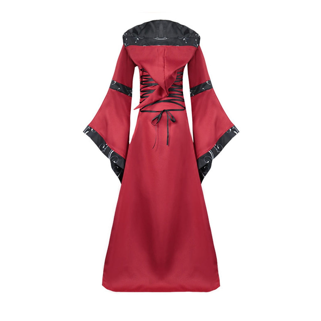LYXSSBYX Womens Long Sleeve Dresses Clearance Renaissance Dress Medieval Costume Women Festival Costumes Midevil Gothic Gown