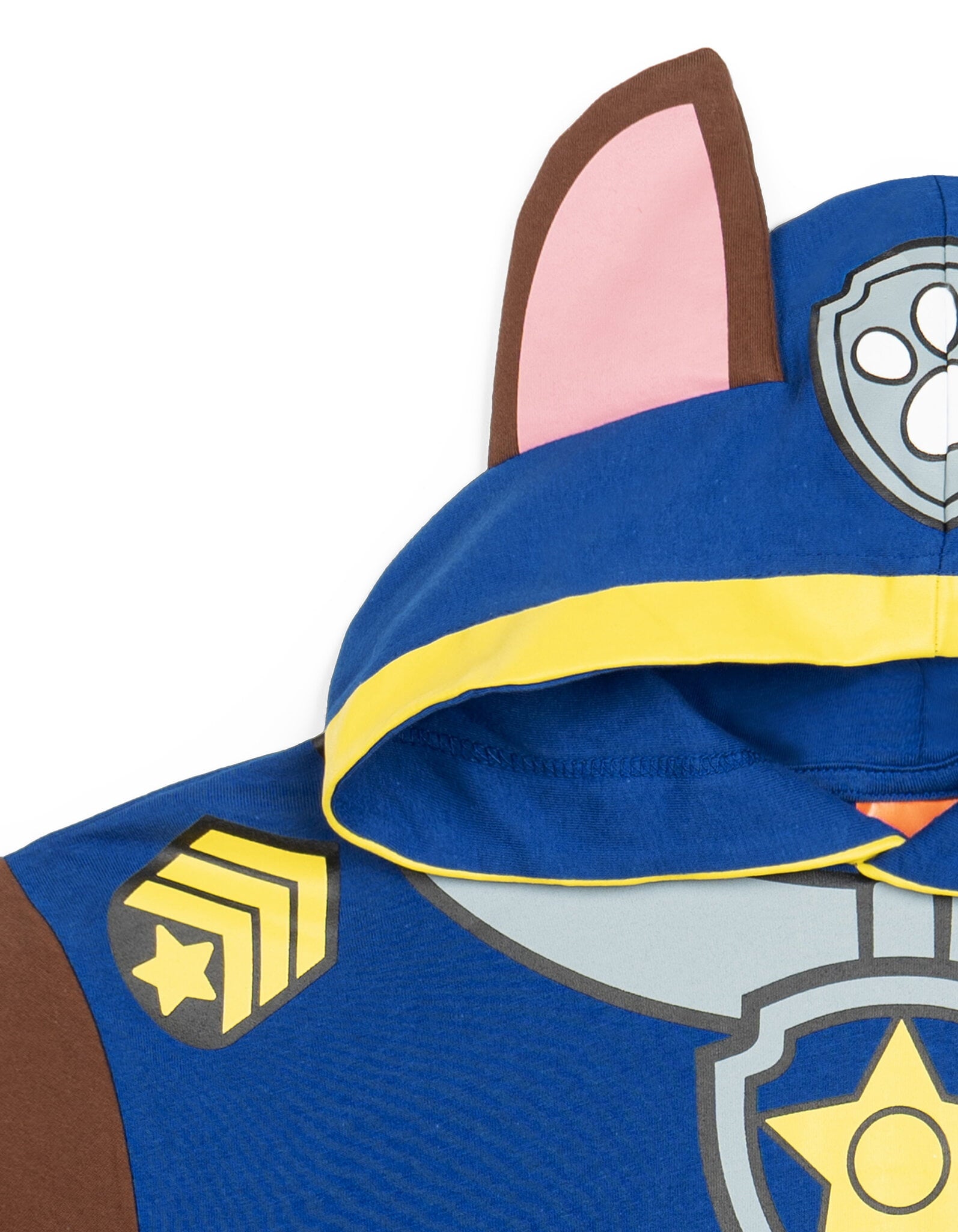 Paw Patrol Little Boys' Cosplay Hooded T-Shirt Chase Royal Blue