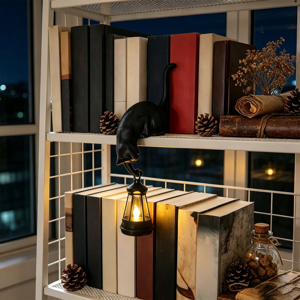 Halloween Ghost Library Lantern Decorative Bookshelf Lighting, Reading Book Shelf Lights for Study Reading Corner Home Library Gift for Book Lovers Bookworms