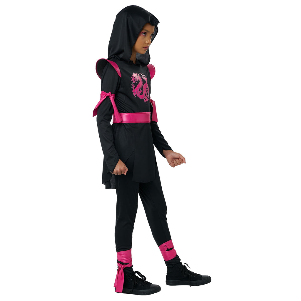 Dragon Ninja, Pink, Halloween Costume for Children, Girls' Size L (10/12), by Way to Celebrate