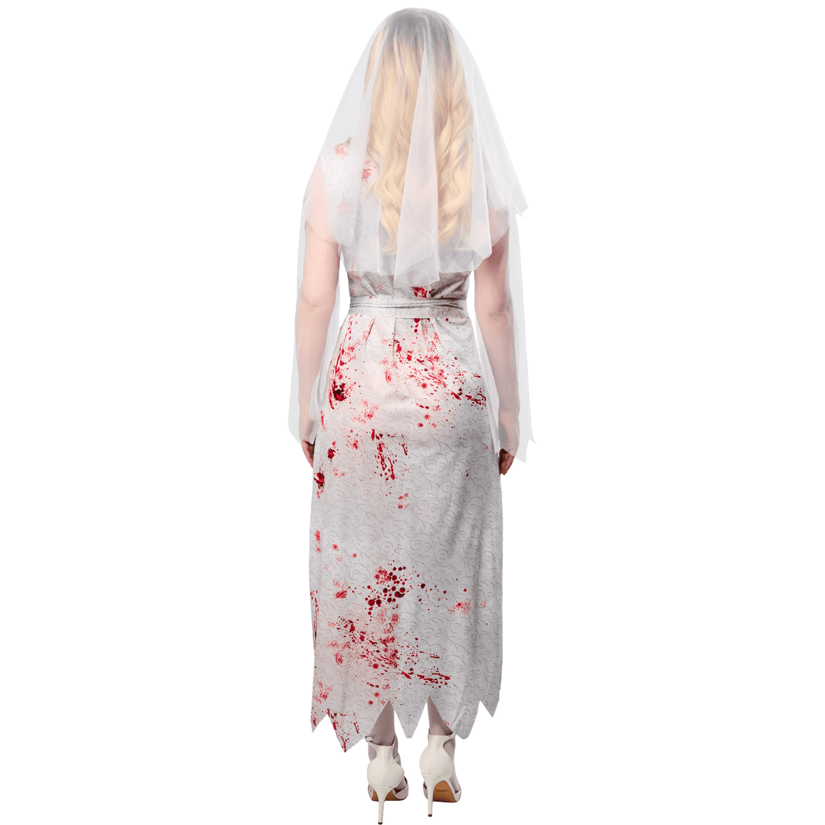 Ghost Bride Halloween Costume for Adults, Women's Size L (12/14), by Way to Celebrate