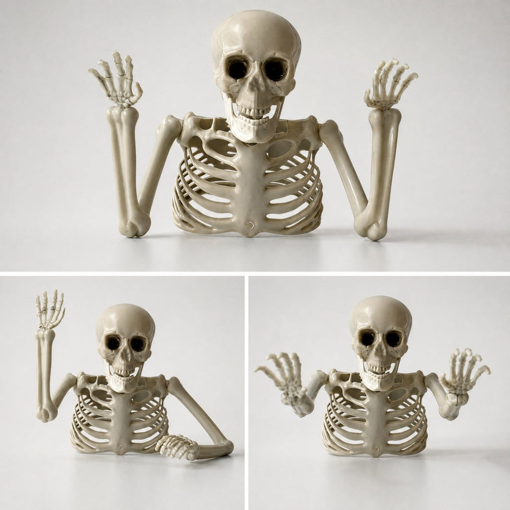 Halloween Skeleton Snake Prop Realistic Scary Serpent Decorative Ornament, Spooky Scene Setup Skeleton Decor Haunted House Party Prop, Home Shop Display Halloween Skeleton Holiday Ornament Gift