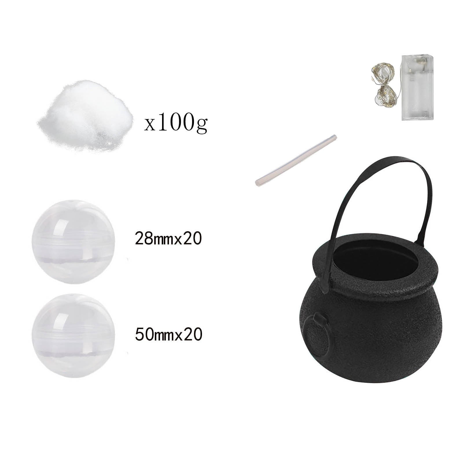 Muecwrye Halloween Decorations Outdoor, Halloween Clearance! Halloween Witches Cauldron with Lights, DIY Bubbling Cauldron Set Decor for Home Porch Outside, Halloween Party Supplies( Without Tripod)