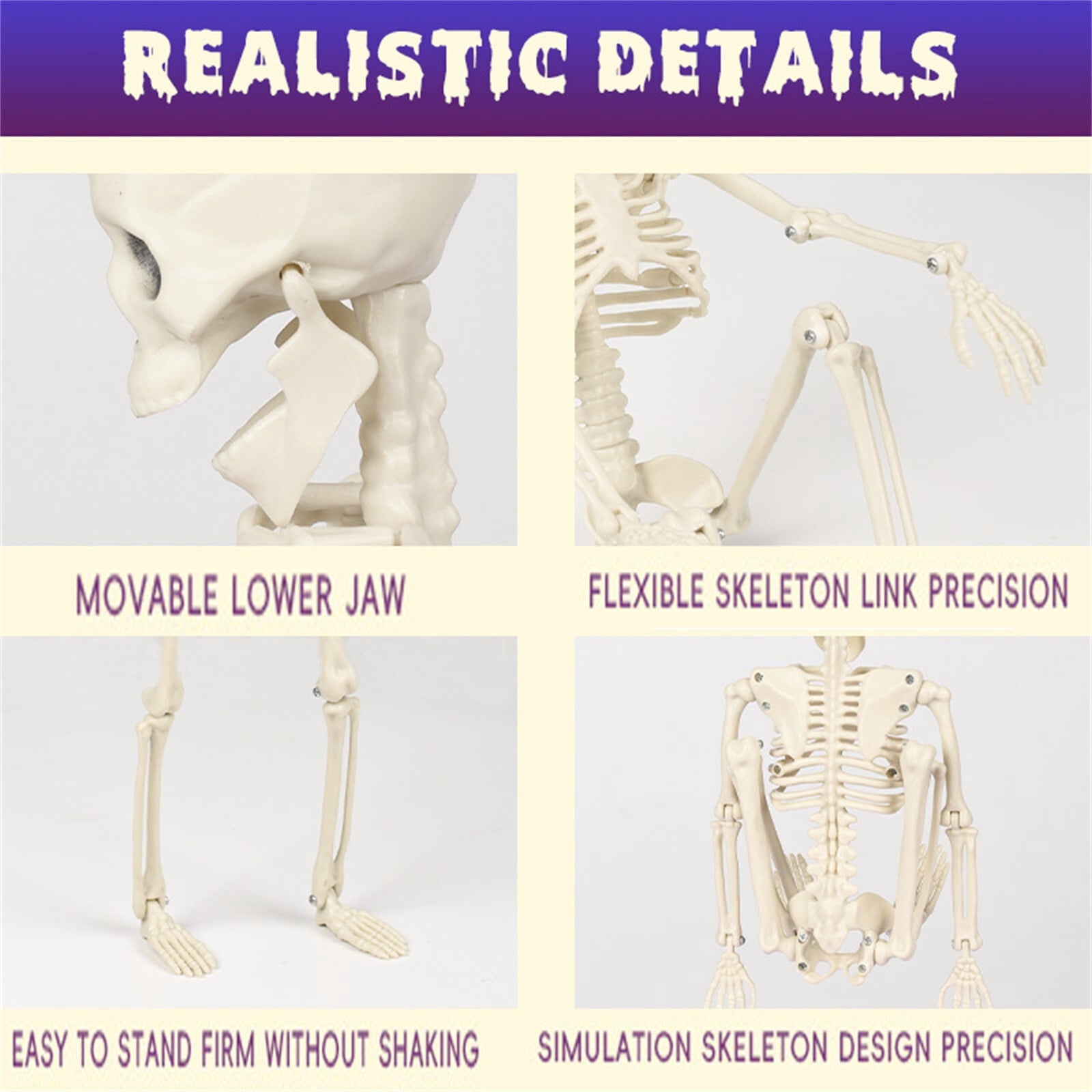 amlbb Halloween Decorations Outdoor Halloween Dark Terror Skeleton Decoration Props Set Up Ghost House Halloween Decor on Clearance