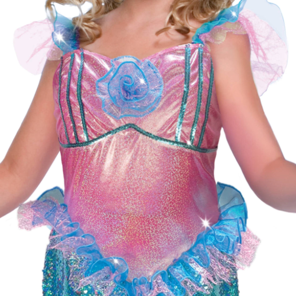 Glamorous Mermaid 2pc Halloween Costume for Children, Girl's Size S (6/6x), by Way to Celebrate