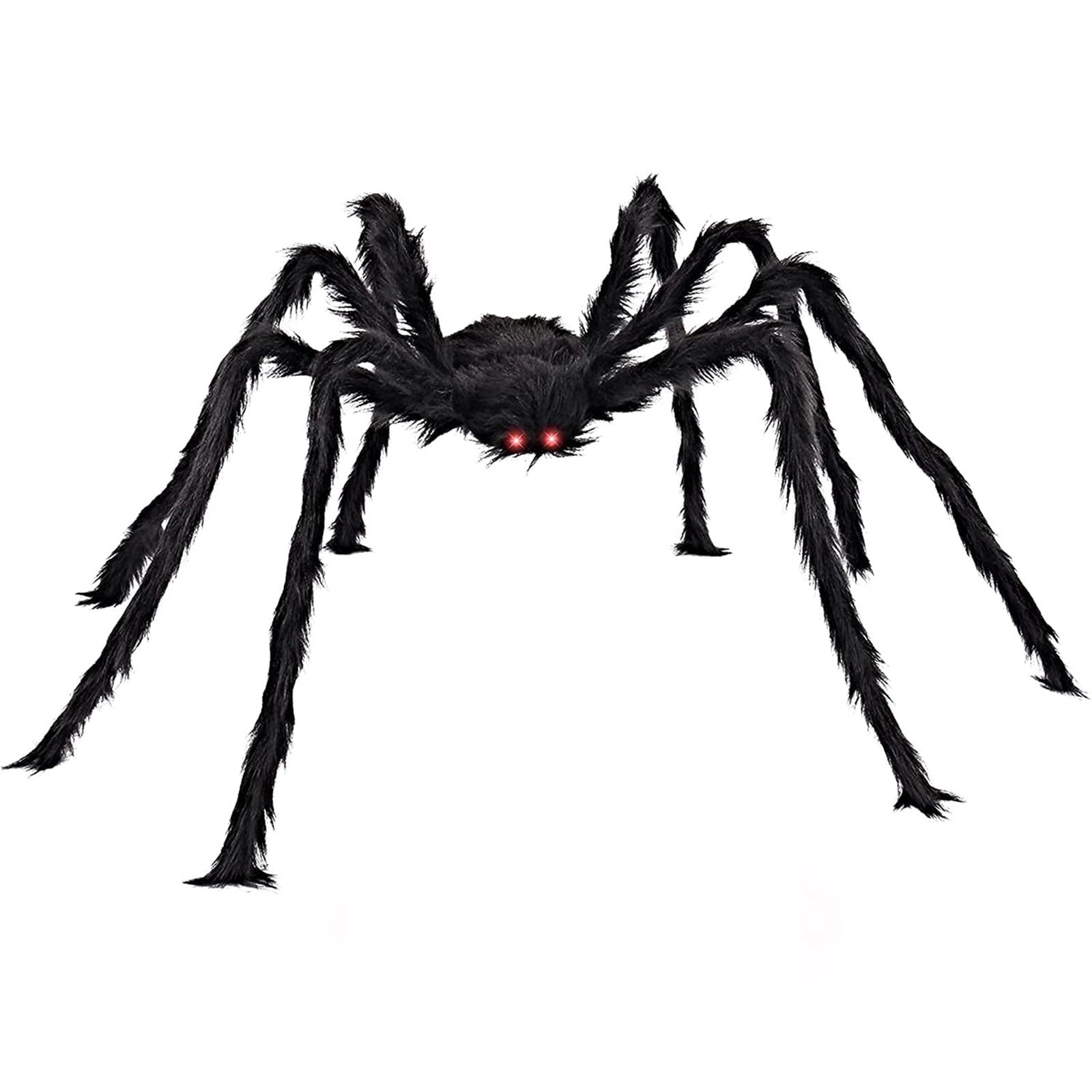 Giant Spider 6.5 Ft, 78" Halloween Decorations Fake Halloween Decor Spiders Large, Furry Spiders for Outdoor Indoor Yard Home Costumes Party House Décor, 1 Pack