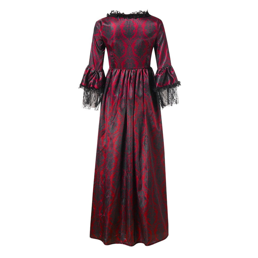 Jsaierl Victorian Dress for Women 1800S Medieval Renaissance Dress Corset Flare Sleeve Vintage Dress Cocktail Party Ball Gown