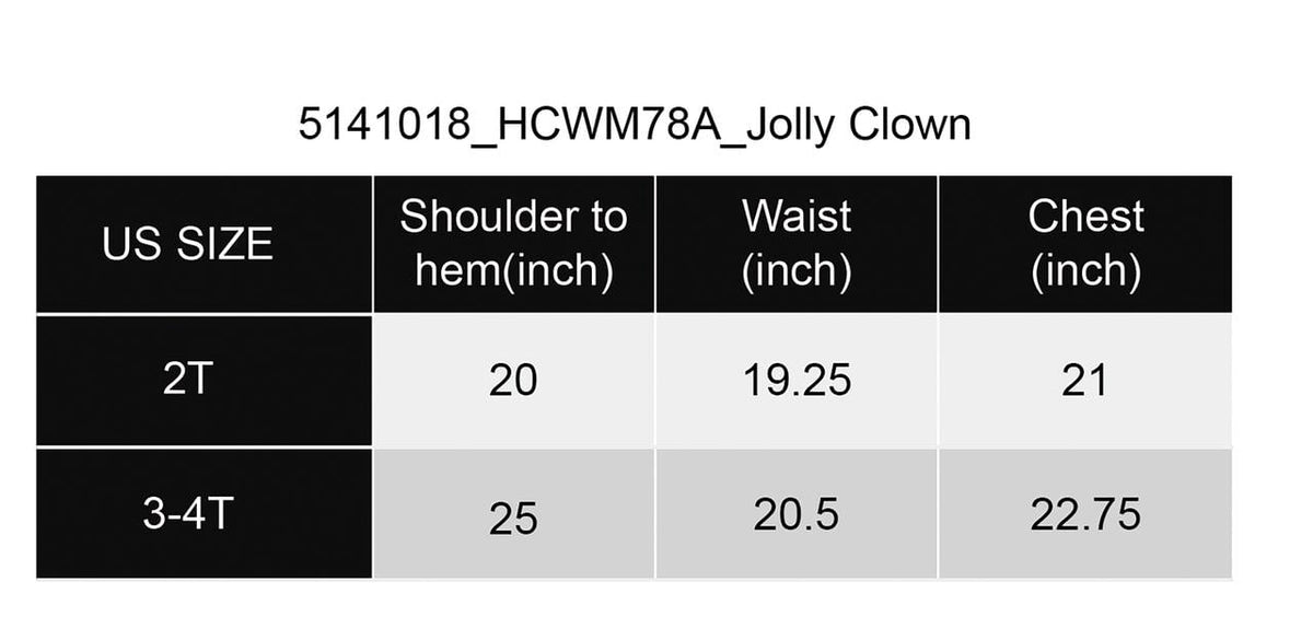 Jolly Clown Costume for Toddler Girls, 3T-4T, by Way to Celebrate