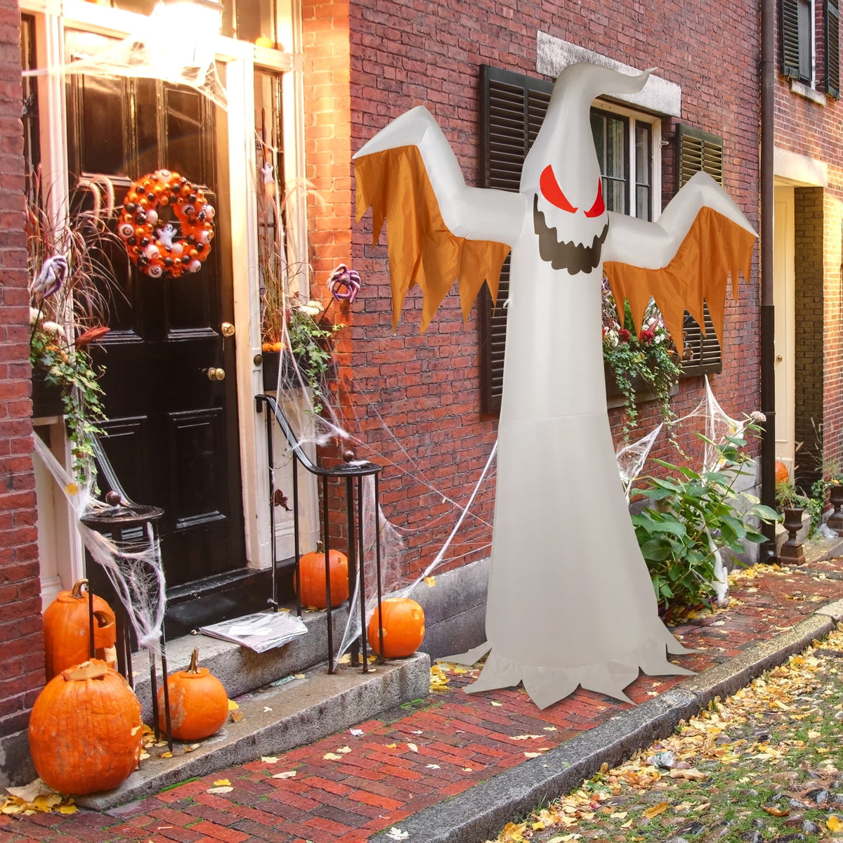 UBesGoo Inflatable Halloween Decoration 12 FT Giant Ghost for Halloween Party Outdoor, Yard, Garden, Lawn Decorations