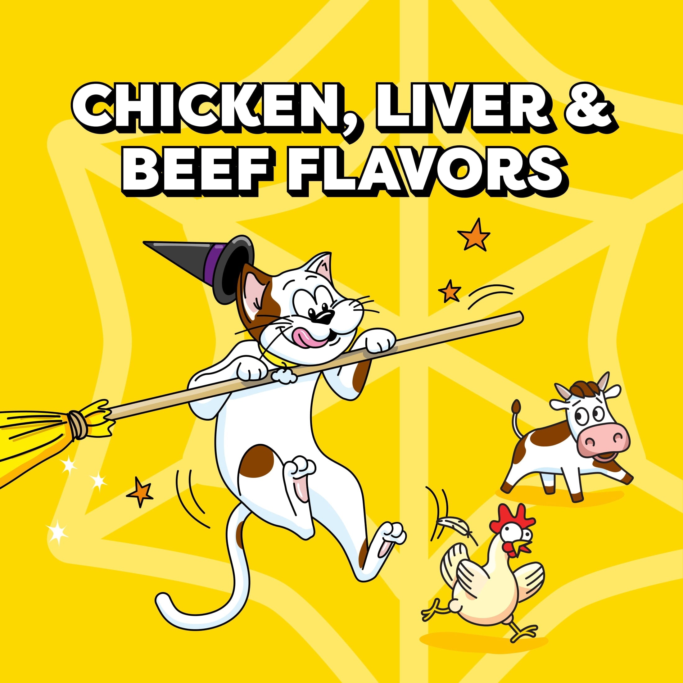 (4 pack) Temptations Mixups Crunchy and Soft Cat Treats Tasty Human, Chicken, Liver & Beef Flavors, 3 oz Pouch