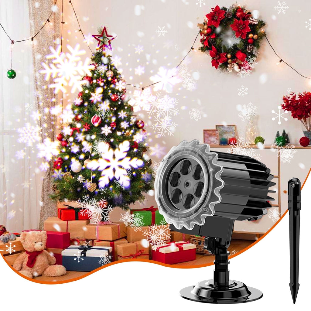 Small Owl Double-Tube Blizzard Projection light, holiday decoration ambient light, Christmas Halloween laser light, light show, waterproof function, indoor home, Christmas gift, wedding