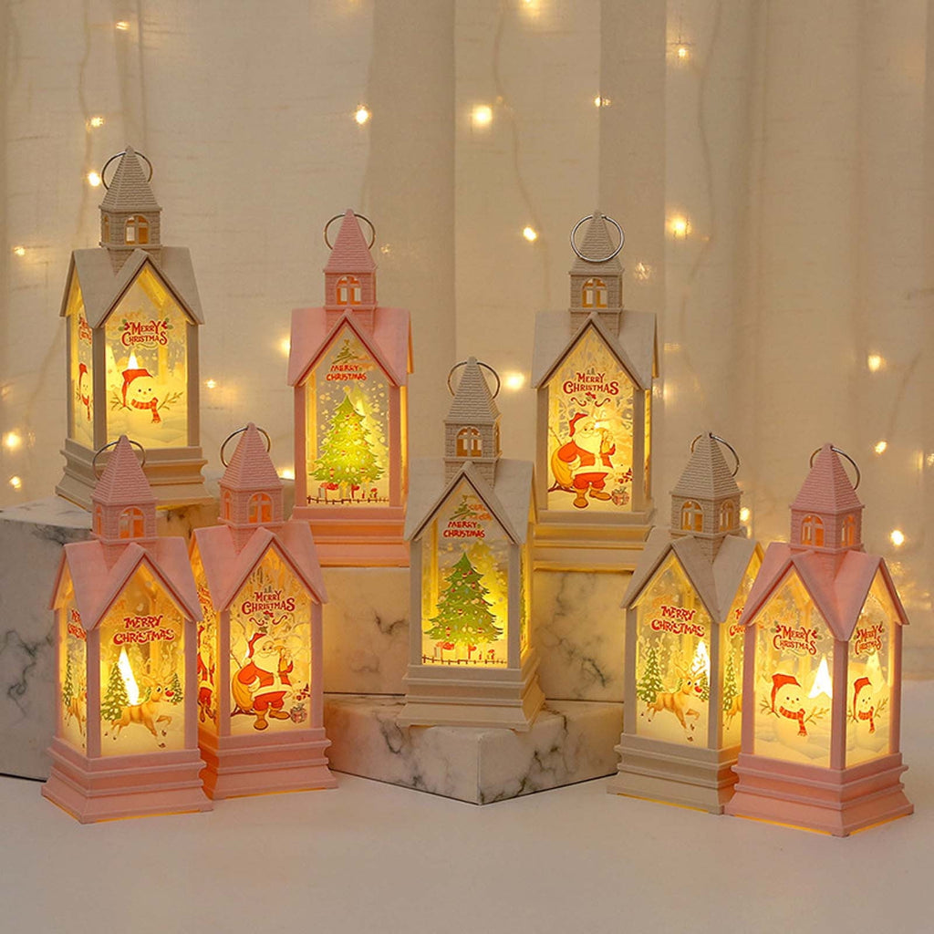 Cheapark Halloween Lanterns Decorations, Battery Operated Black Pumpkin Witch Lanterns, Flickering Light For Indoor Party Home Decor