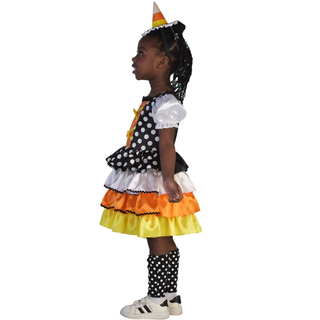 Candy Corn Witch Halloween Costume for Toddler, Size 2T, by Way to Celebrate