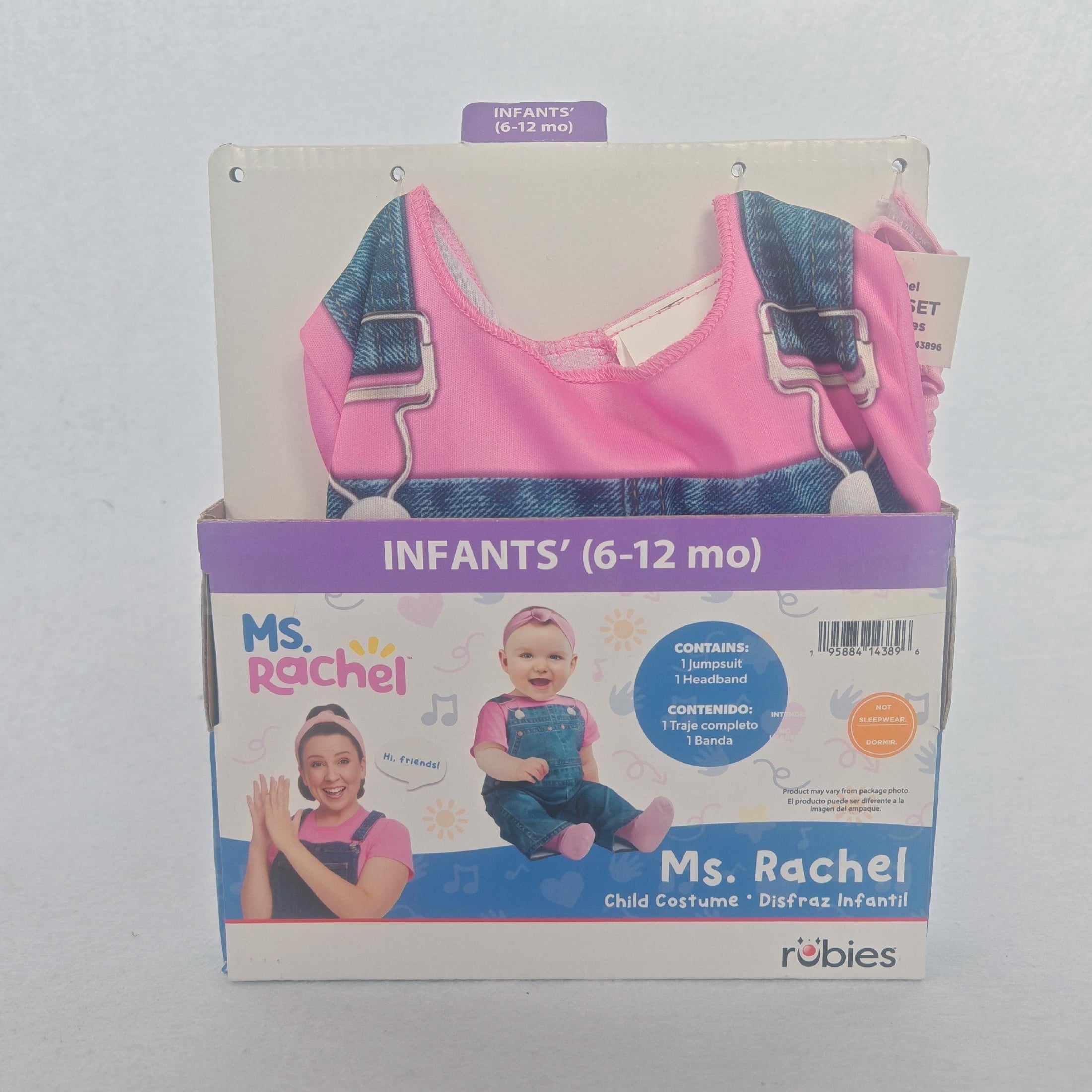 Ms. Rachel Halloween Costume for Toddler Girls, Size 2T, by Rubies