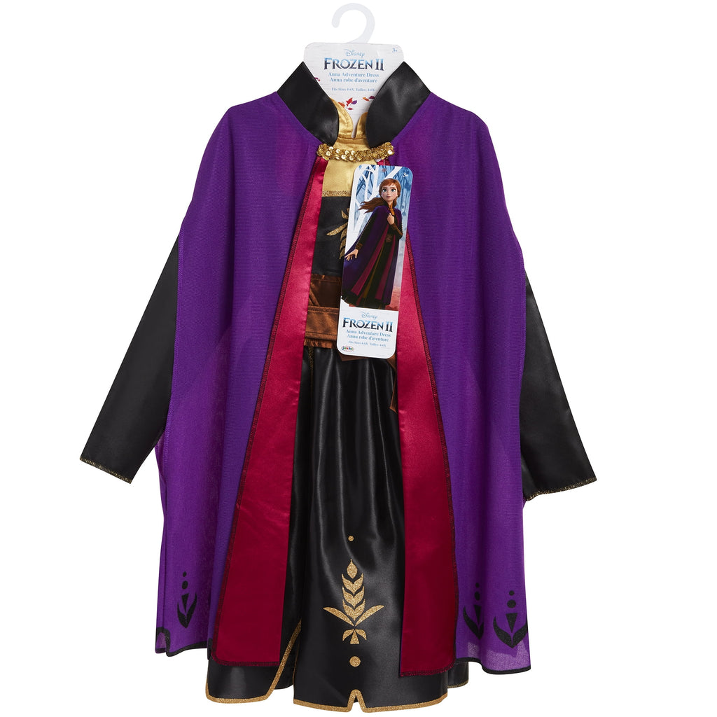 Frozen 2 Princess Anna Travel Girl's Everyday Fancy-Dress Costume, S (4-6)