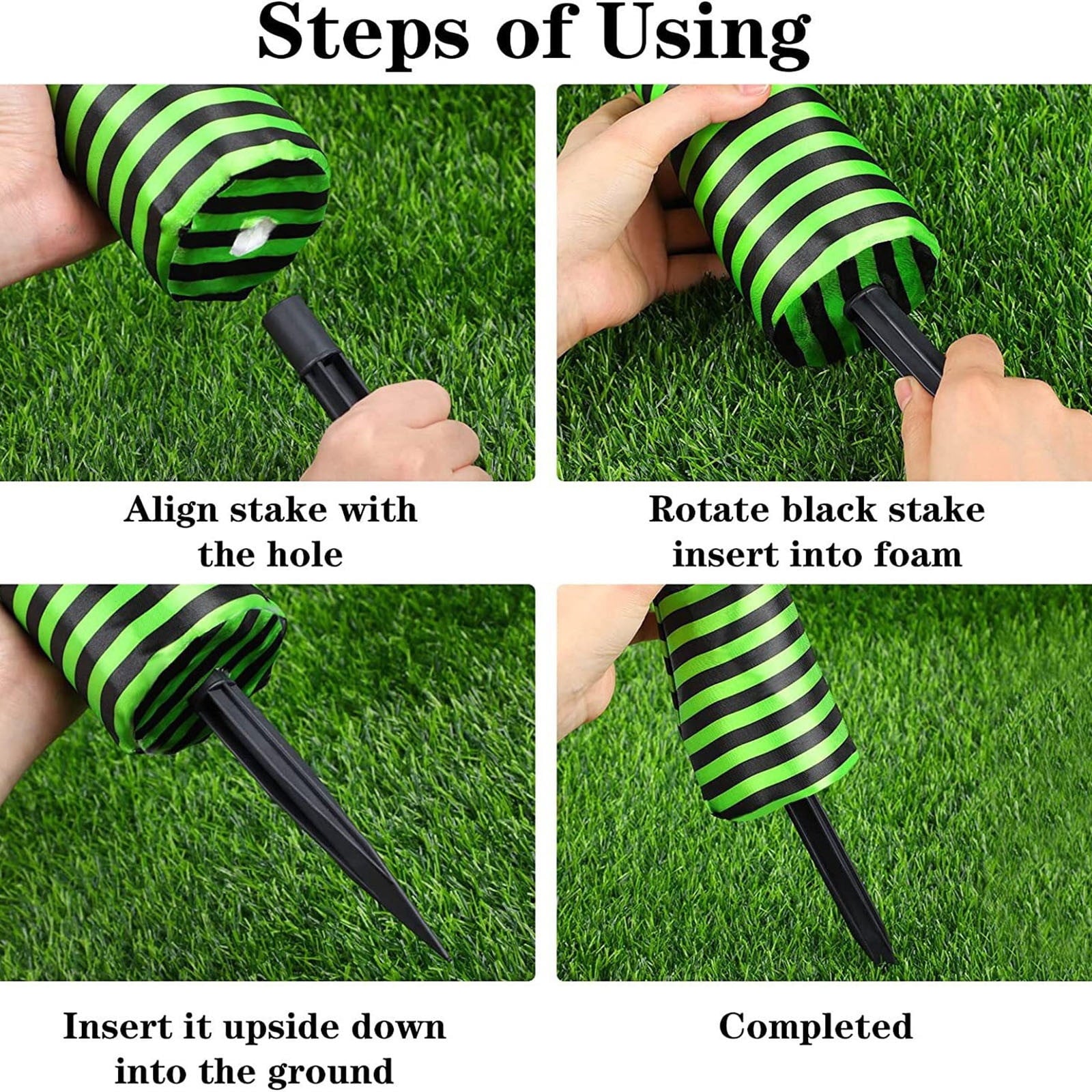 Halloween Decorations Outdoor Witch Legs Yard Stakes, 18.5" Witch Halloween Graveyard Lawn, Yard, Prop and Patio Decorations