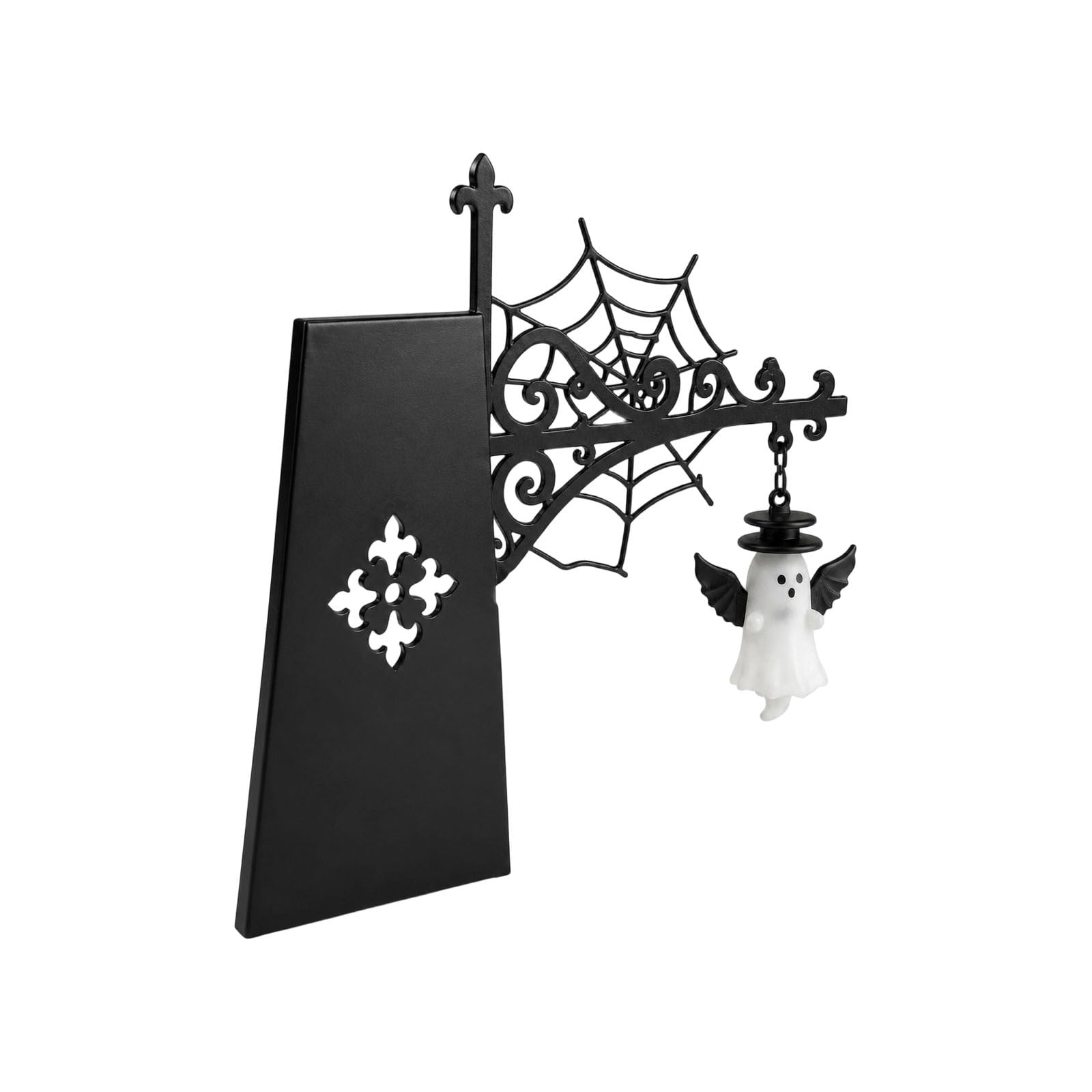 Diceymbol Halloween Decorations and Fall Decor, Halloween Venue Decoration Ghost Props LED Illuminated Ghost Decorations for Tabletop, Mantel, Shelf Indoor Outdoor 9.05 inch