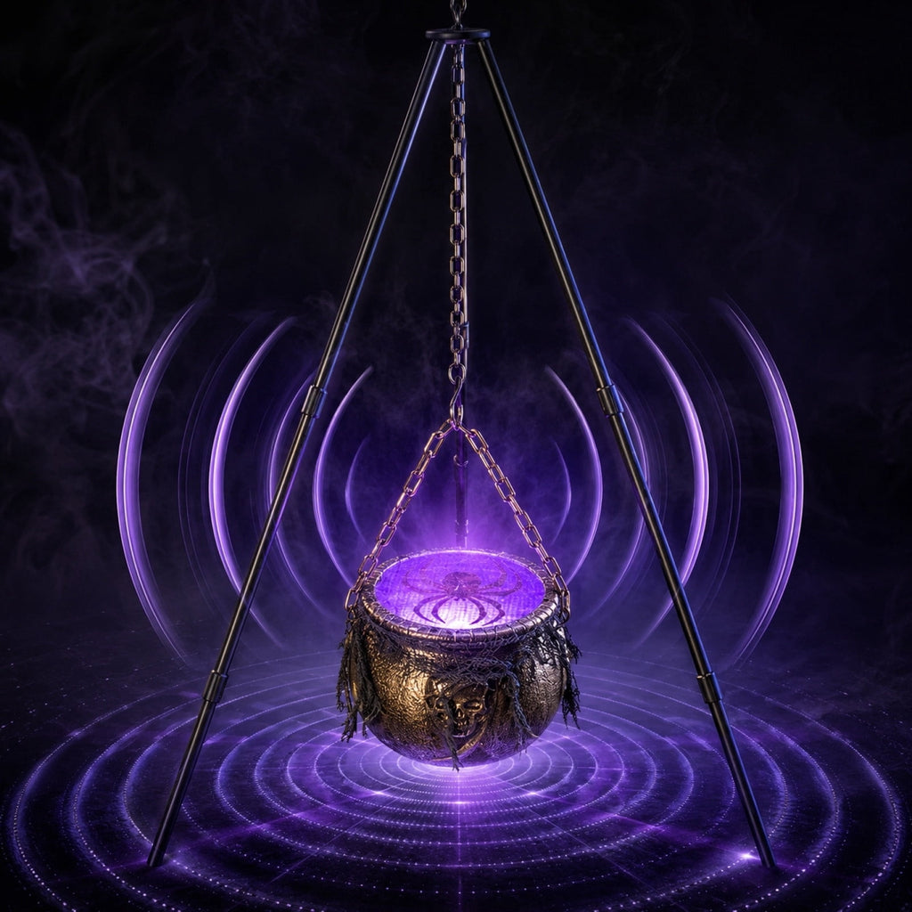 Muecwrye Halloween Decorations Outdoor, Halloween Clearance! Halloween Witches Cauldron with Lights, DIY Bubbling Cauldron Set Decor for Home Porch Outside, Halloween Party Supplies( Without Tripod)