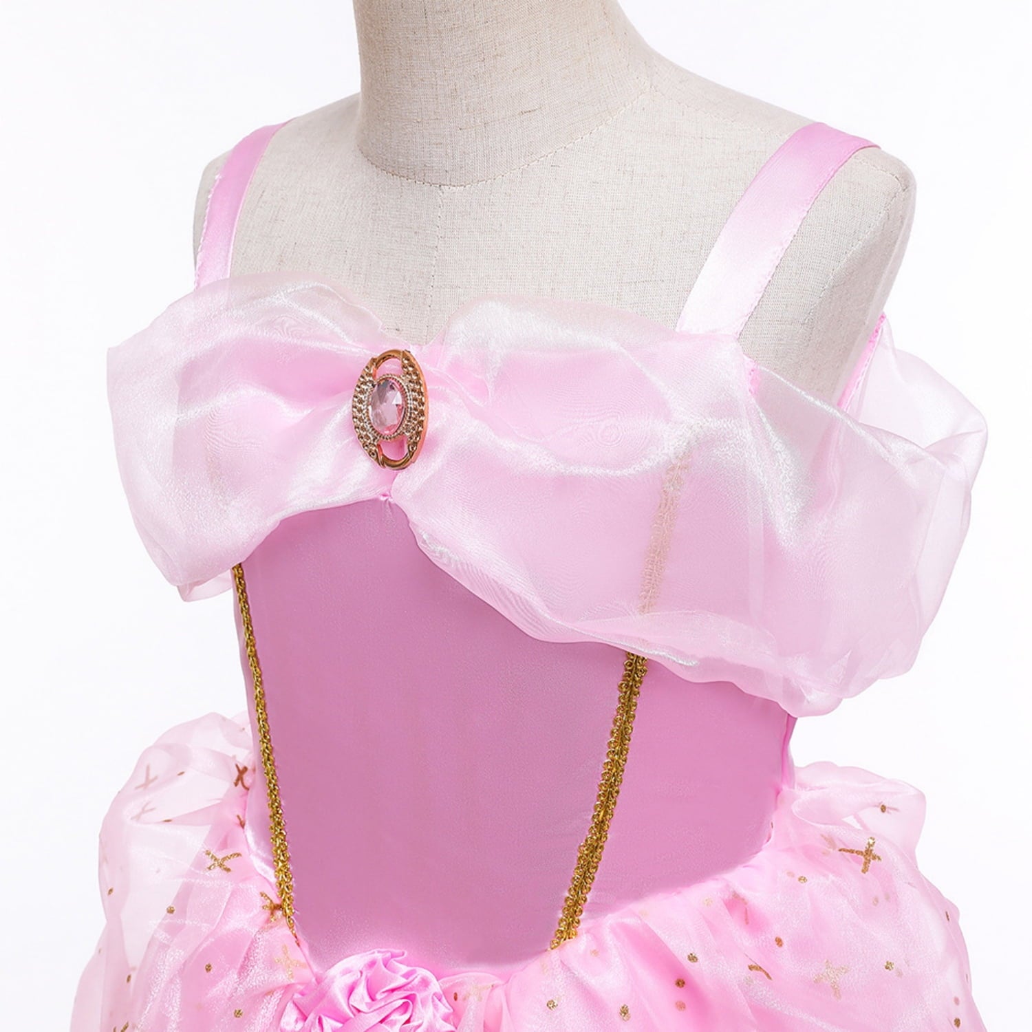 LOEL Girls Princess Dress Fairy Pink Dress Christmas Birthday Dress Up