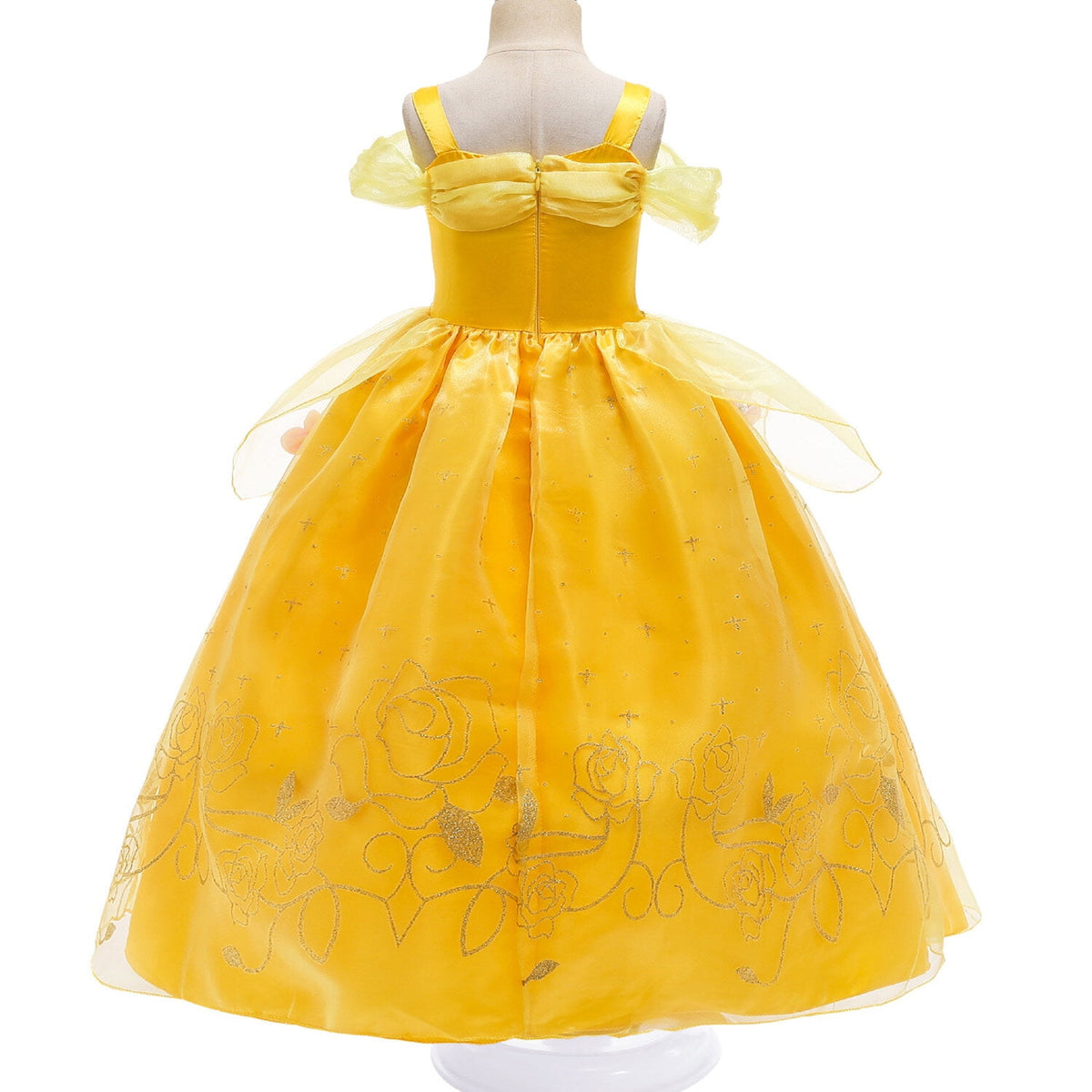 HAWEE Princess Dress up Birthday Party Fairy Yellow Costume for Toddler Girls