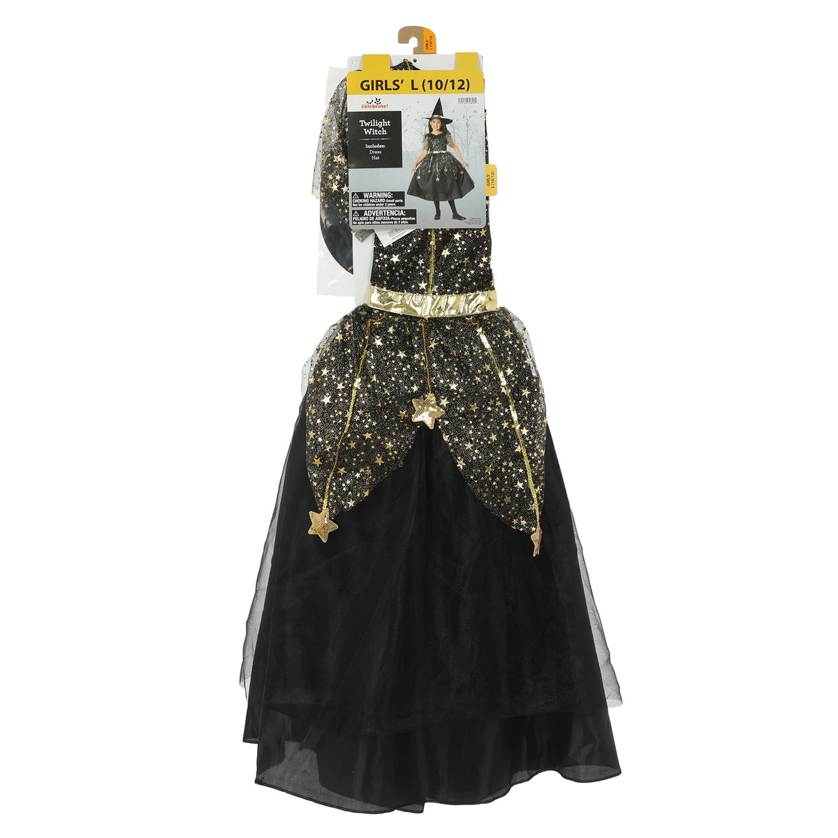 Twilight Witch Halloween Costume for Children, Girls' Size M (7/8), by Way to Celebrate