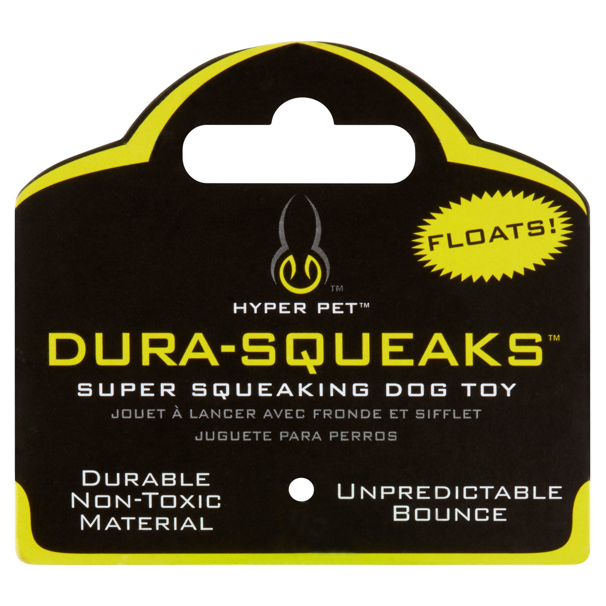 Hyper Pet Dura-Squeaks Durable Non-Toxic TPR Bouncing Super Squeaky Dog Toy, Stick, Green