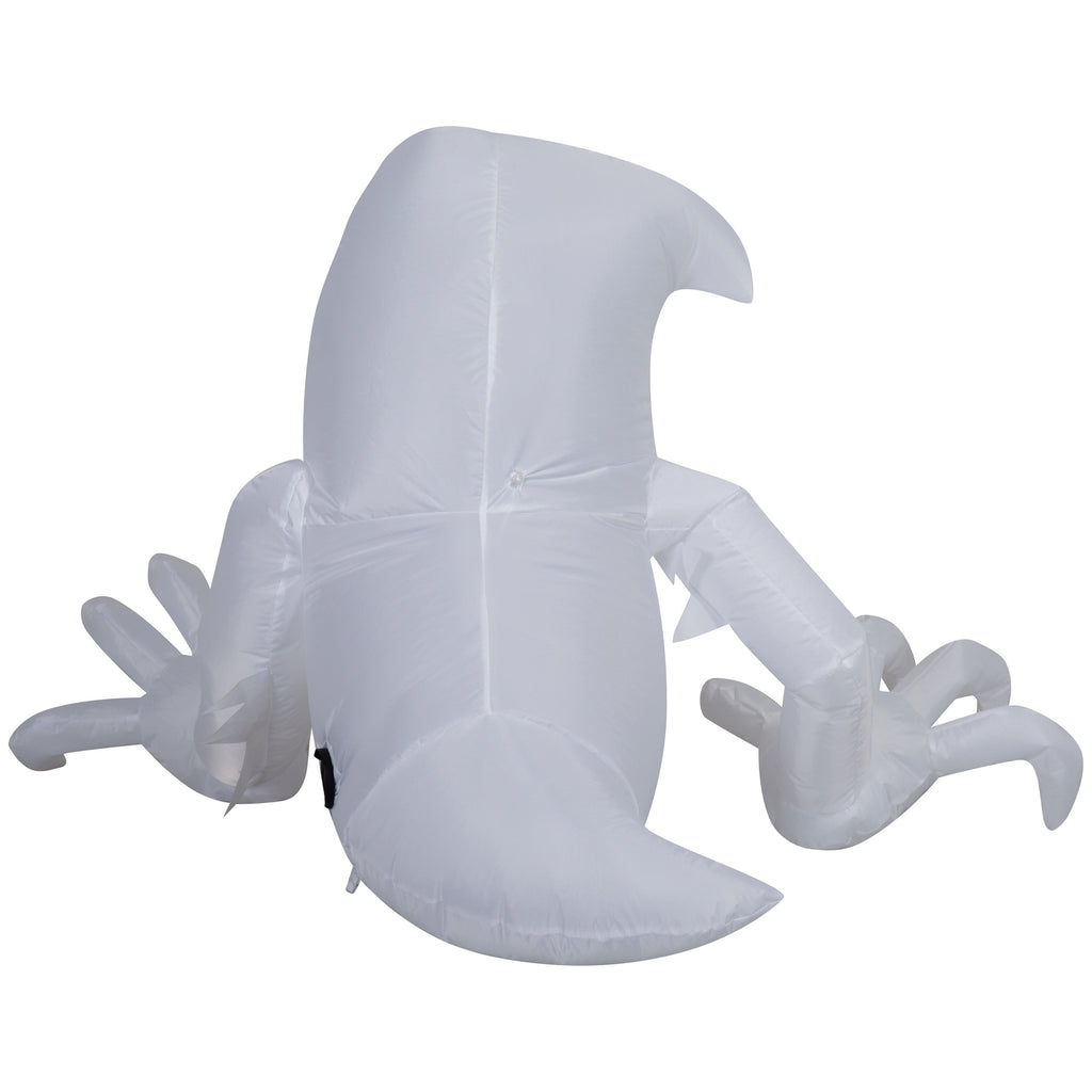 Ghost Crawler Airblown Yard Inflatable, Black and White, 4', Halloween by Way To Celebrate