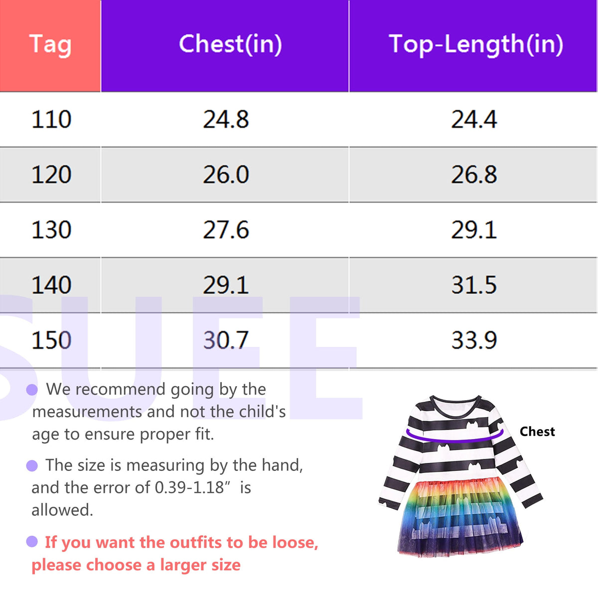 2PC Rainbow Dress Pant Set w/Headband for Girls Halloween Cat Birthday Tutu Outfit