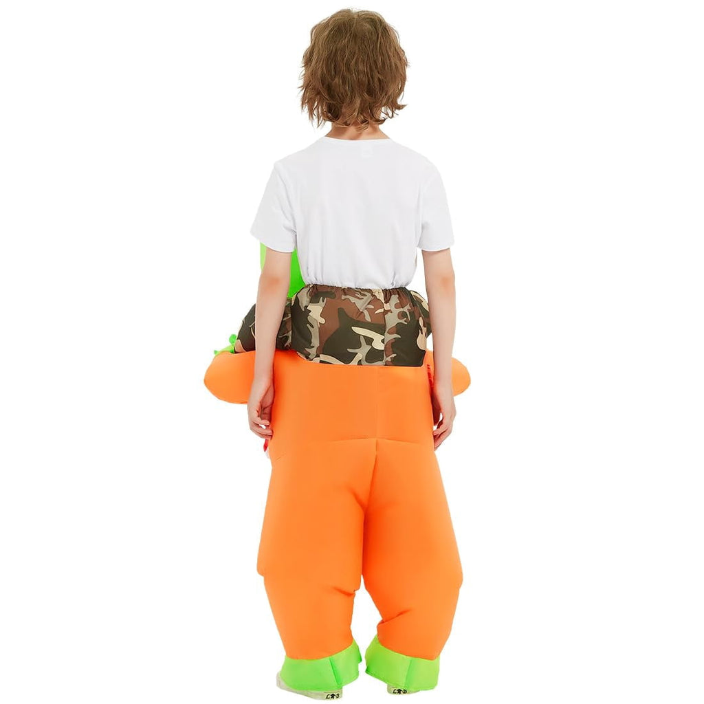 GOOSH 55 inch Kids Alien Halloween Inflatable Costume, Inflatable Alien Costume Alien Blow up Costumes for kids, Funny Boys Girls Unisex Blow Up Halloween Costumes for Holiday Party Cosplay