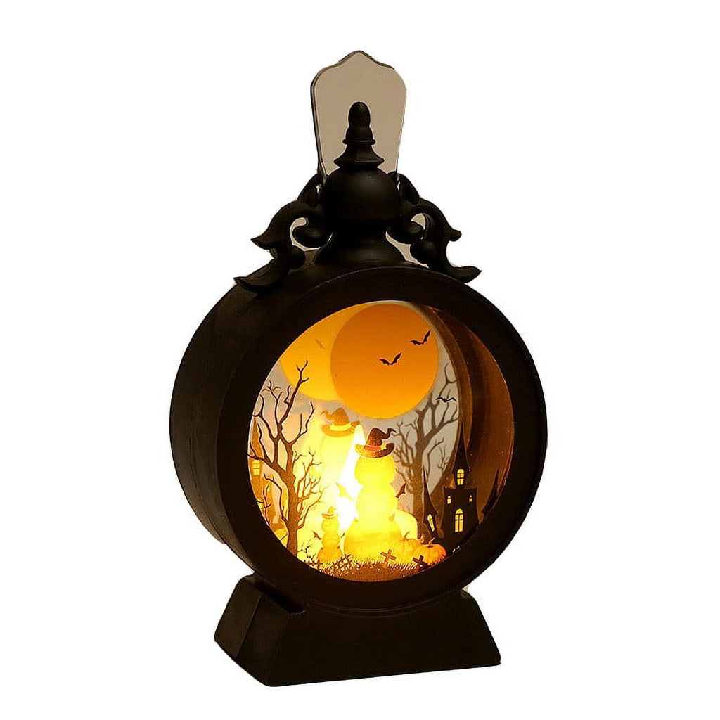 ESULOMP Flameless Candles Brown Halloween Decorations Haipeixinli