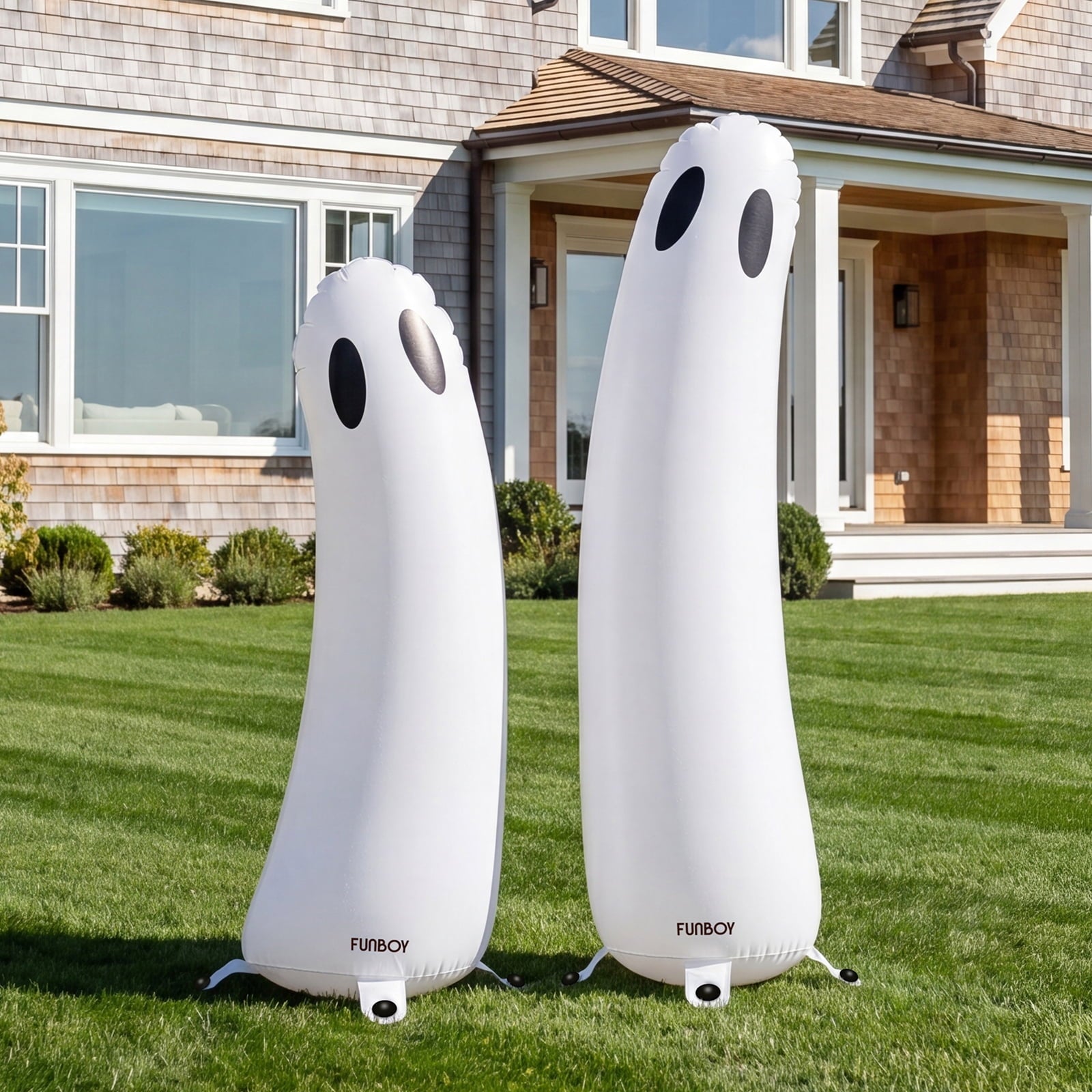 FUNBOY Inflatable Ghost Halloween Decorations Outdoor, 2-Pack