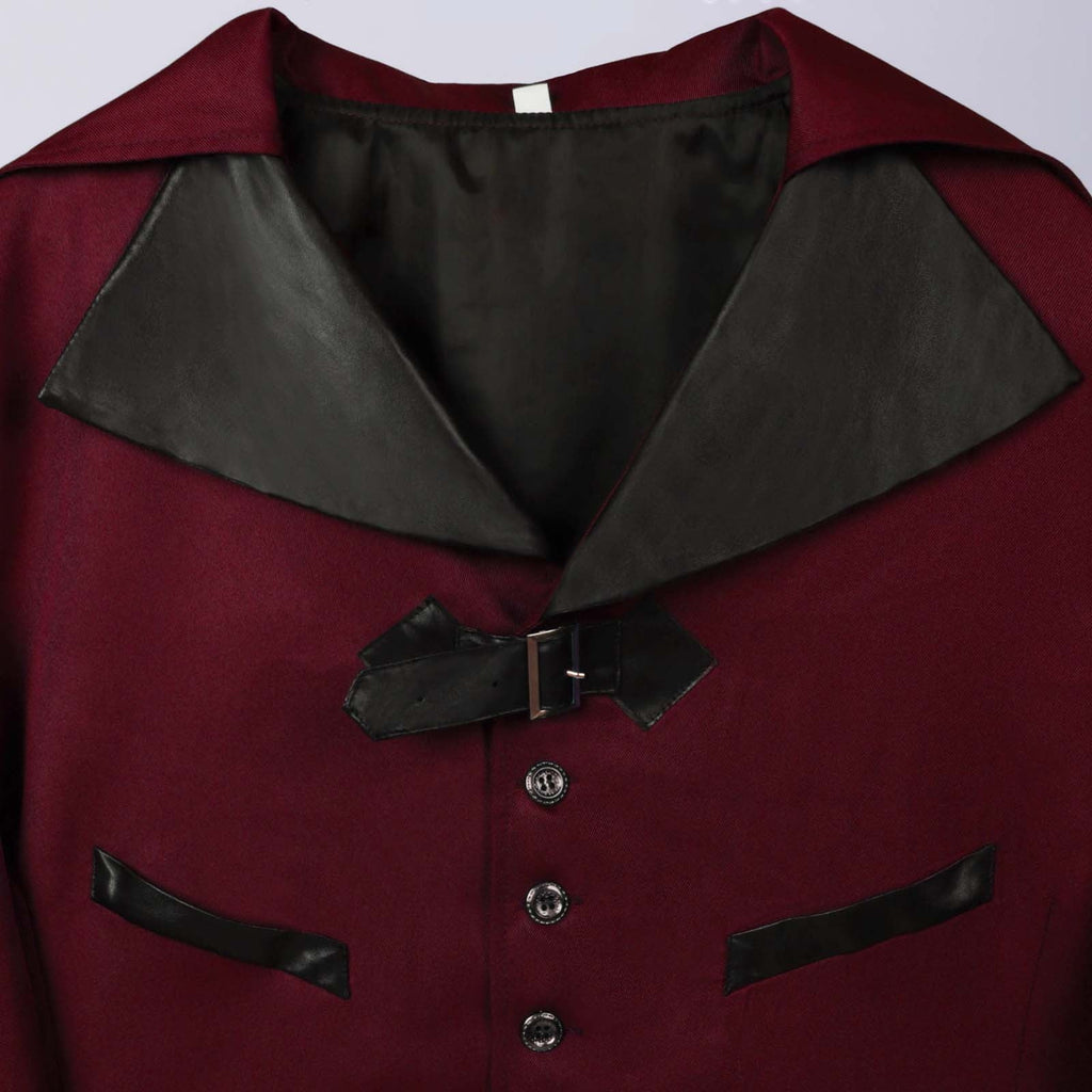 QATAINLAV Men's Vintage Steampunk Gothic Victorian Jacket Medieval Renaissance Pirate Frock Coat Formal Tuxedo Halloween Costumes Birthday Gifts Coffee S