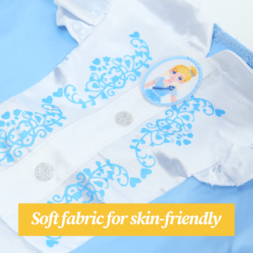IKALI Baby Girls Princess Costume Dress up Clothes, Toddler Tutu Blue Outfit for Birthday Party 6M-4T