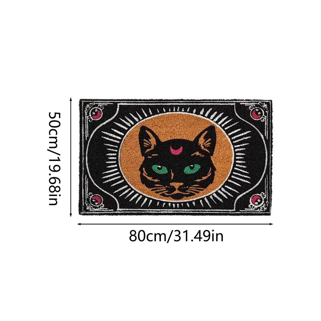 Tepsmf Halloween Doormat 19.7x31.4IN Soft Non Slip Halloween Bathroom Rug For Front Doors Porches And Witch-themed Home Decor