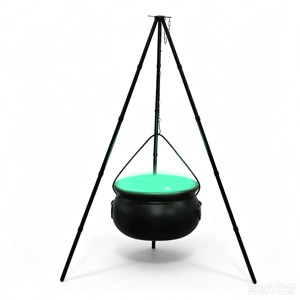 Muecwrye Halloween Decorations Outdoor, Halloween Clearance! Halloween Witches Cauldron with Lights, DIY Bubbling Cauldron Set Decor for Home Porch Outside, Halloween Party Supplies( Without Tripod)