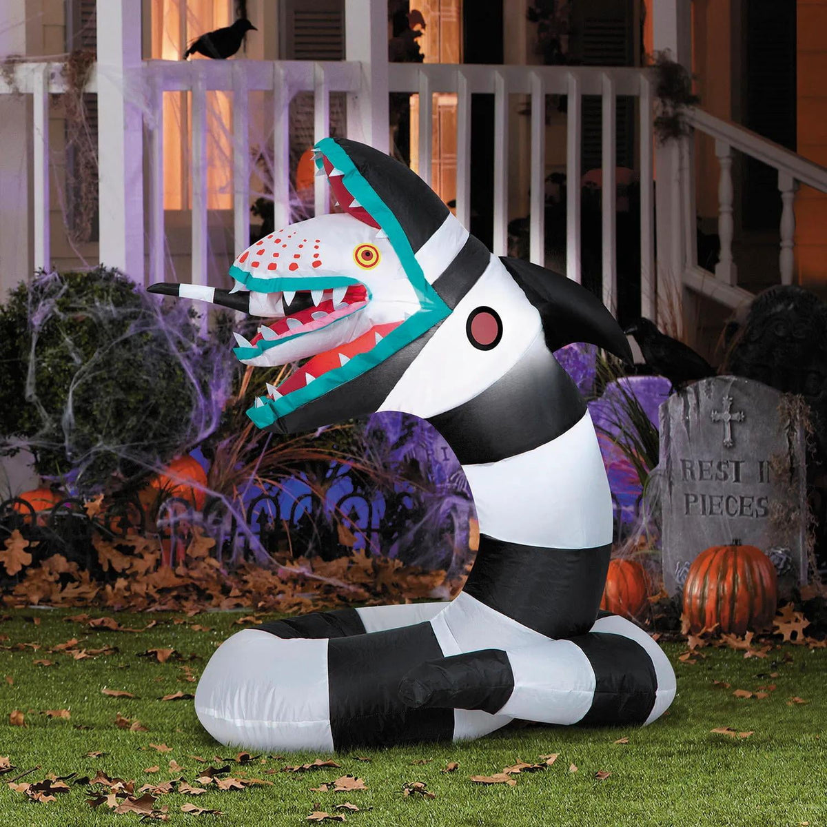 Gemmy Small Sandworm Halloween Inflatable Decoration - Brown