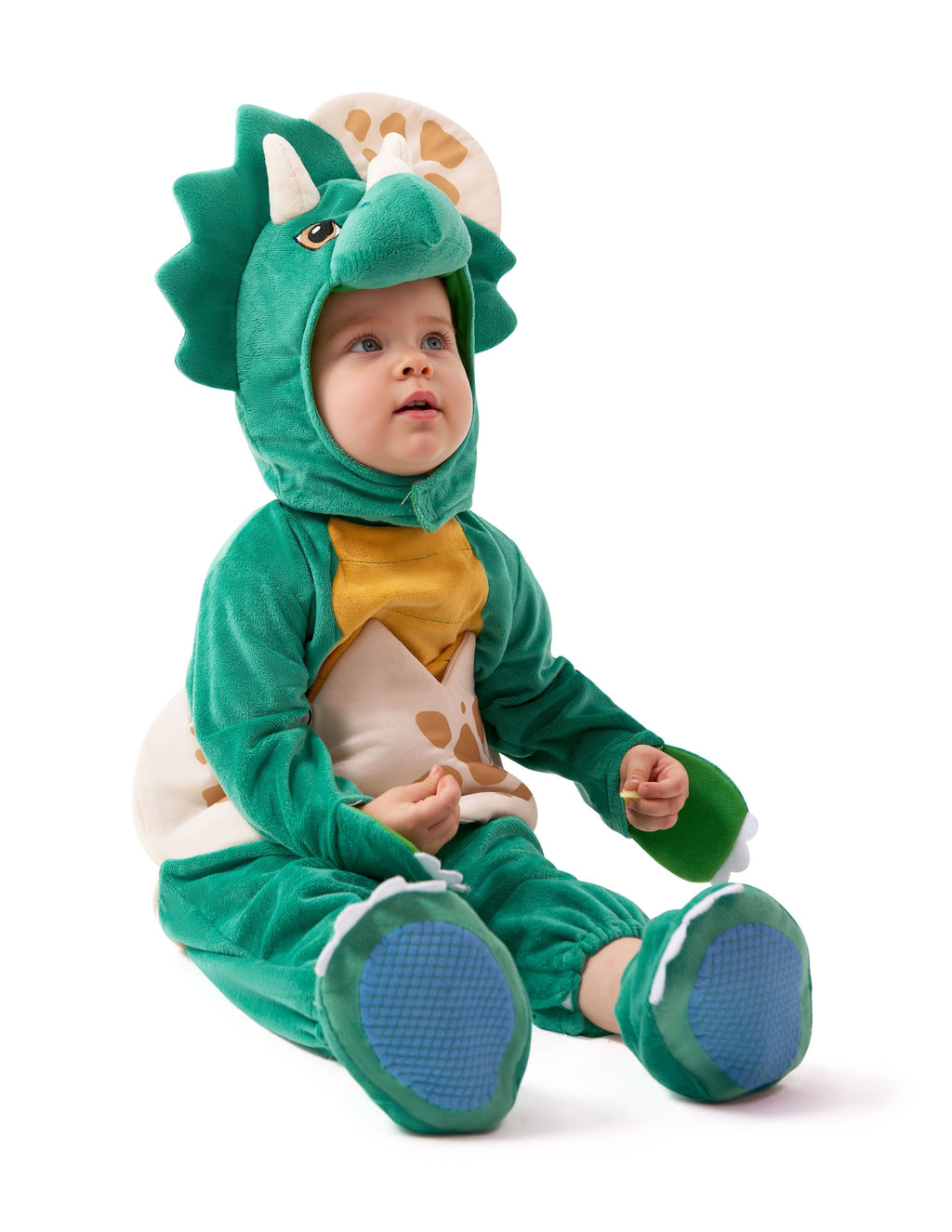 Joyfy Halloween Realistic Blue Tyrannosaurus Rex Children's Dinosaur Costume (with Egg) Suitable for Infant and Toddler Halloween Dress up Party