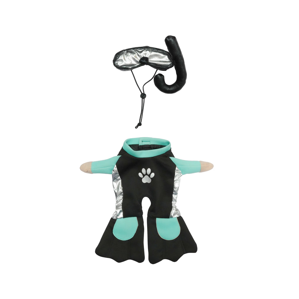Best Furry Friends Costume for Dogs or Cats, Scuba Diver, X-Small