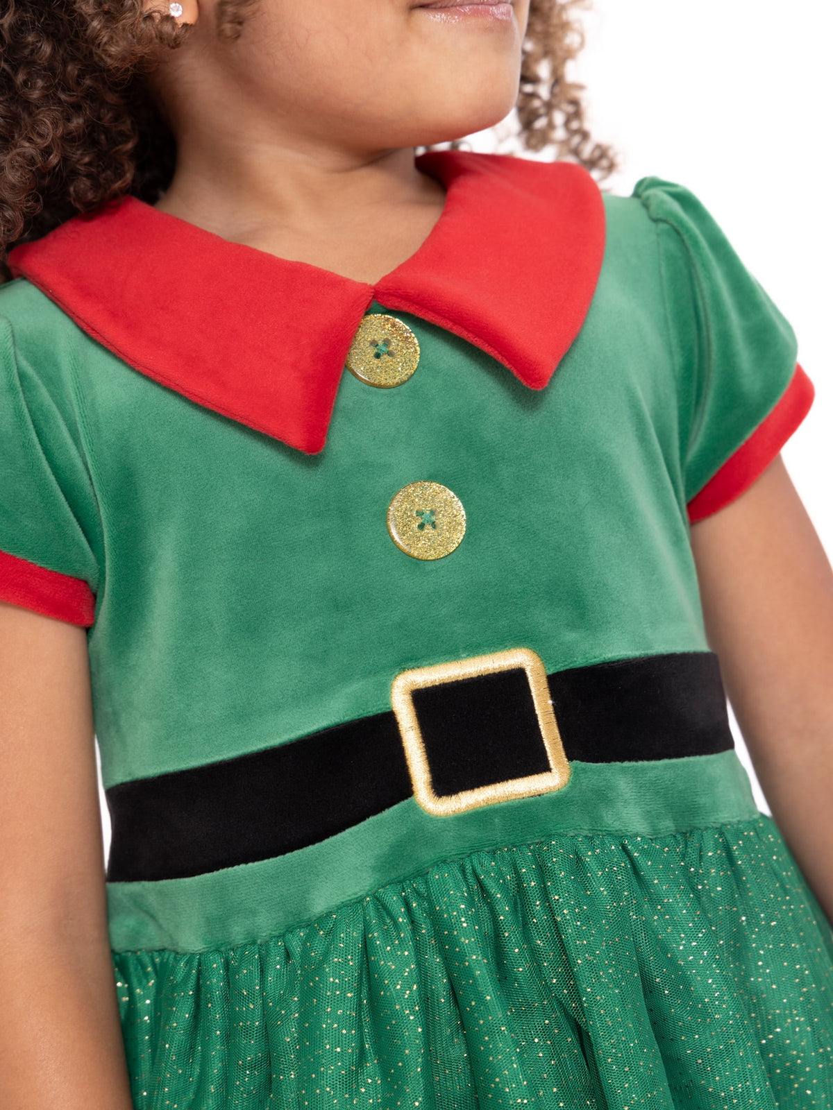Toddler Girl Elf Velour Cosplay Dress, Sizes 12M-5T