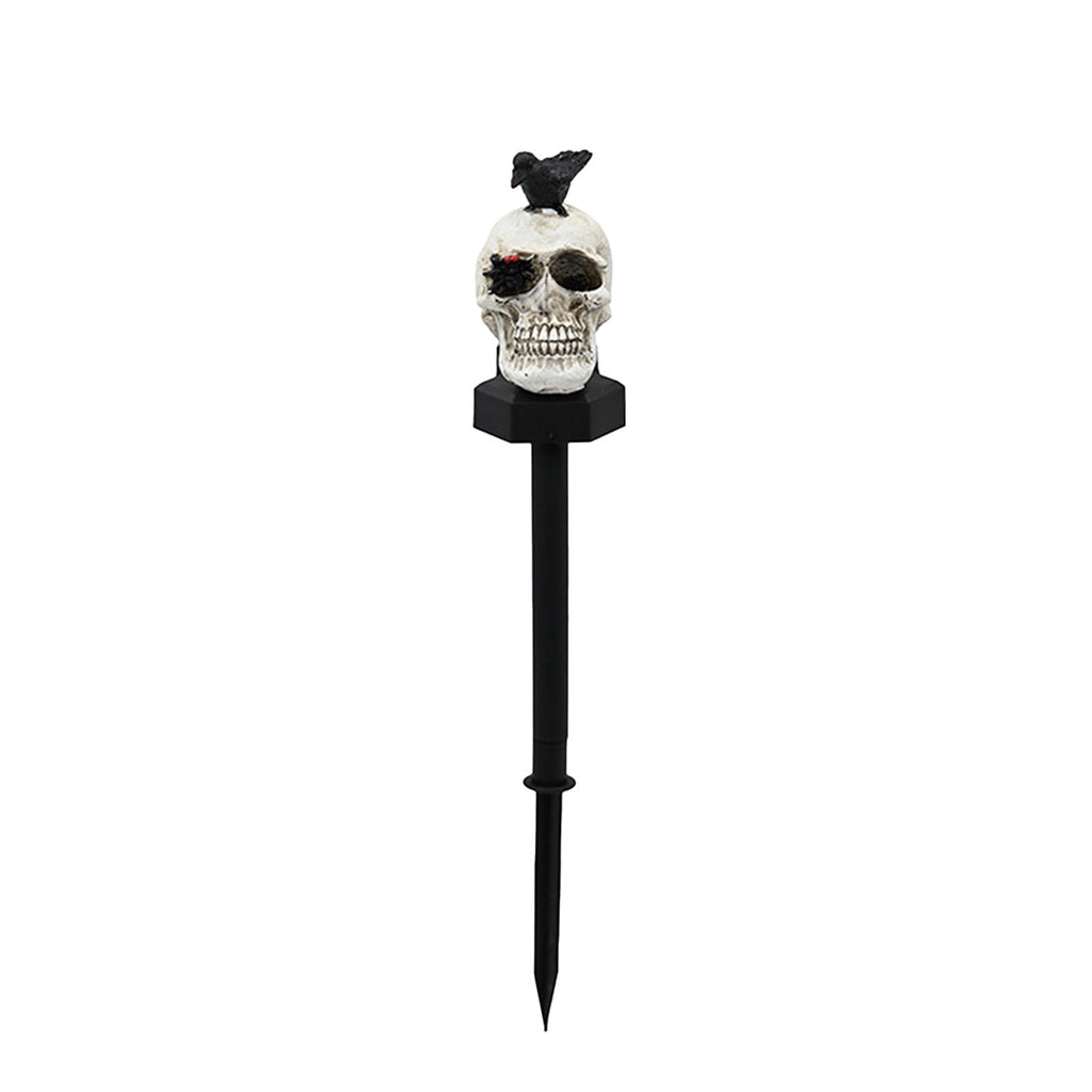 CRAGRSI Solar Halloween Skeleton Stake Lights Outdoor Skull Yard Lights Halloween Skeleton Garden Decor Black Solar Powered Waterproof for Yard, Lawn, Patio, Walkway, Garden, Halloween Outdoor Decor