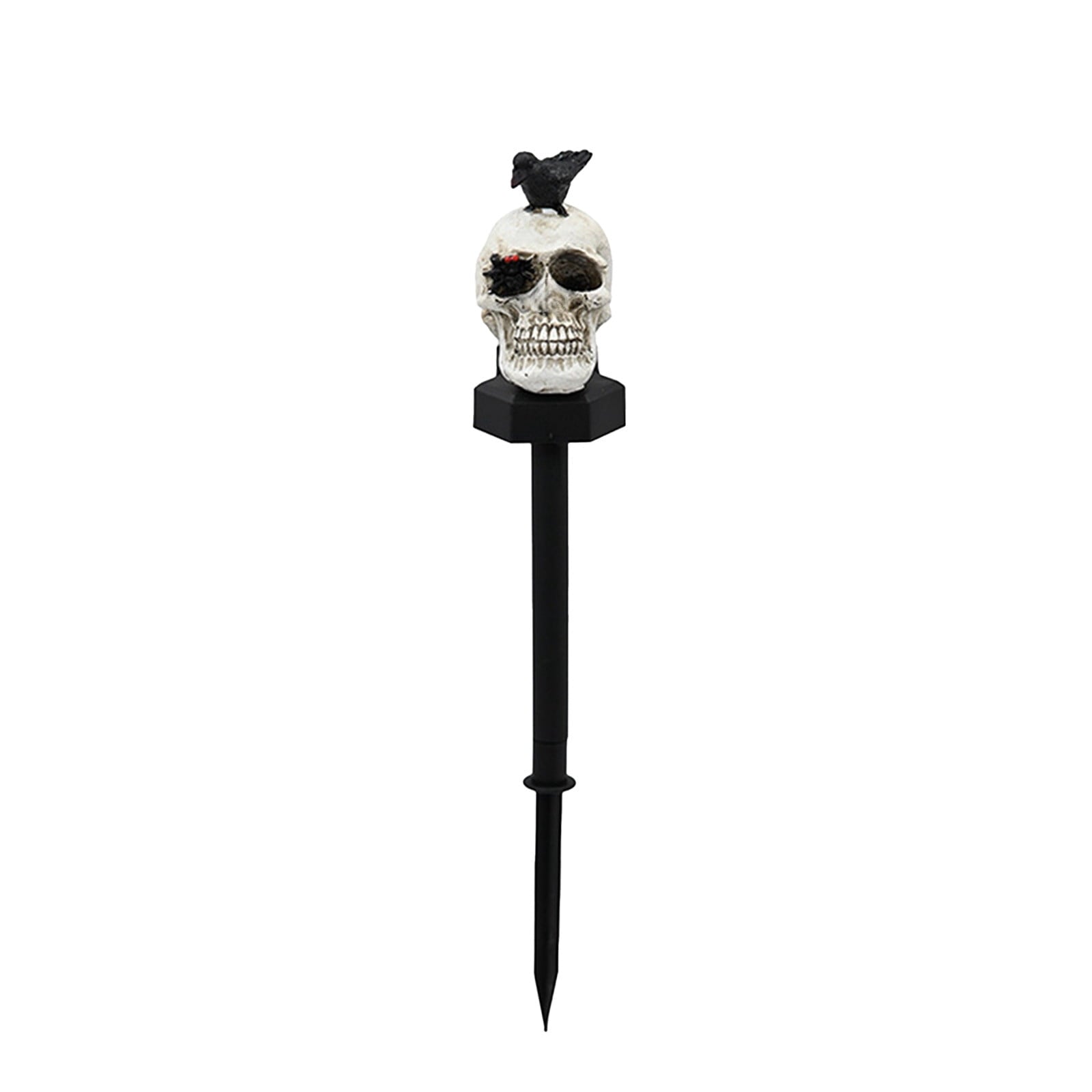 CRAGRSI Solar Halloween Skeleton Stake Lights Outdoor Skull Yard Lights Halloween Skeleton Garden Decor Black Solar Powered Waterproof for Yard, Lawn, Patio, Walkway, Garden, Halloween Outdoor Decor