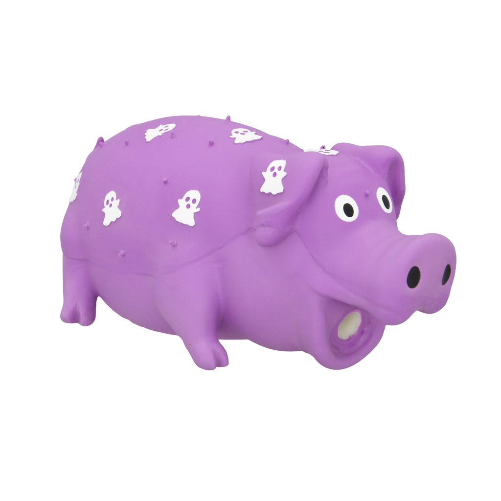 Vibrant Life Halloween Pigglesworth with Skulls Dog Toy