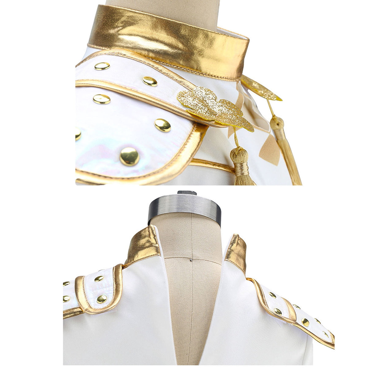 Girls Stage Performance Outfit with Top and Skirt Halloween Cosplay Costume
