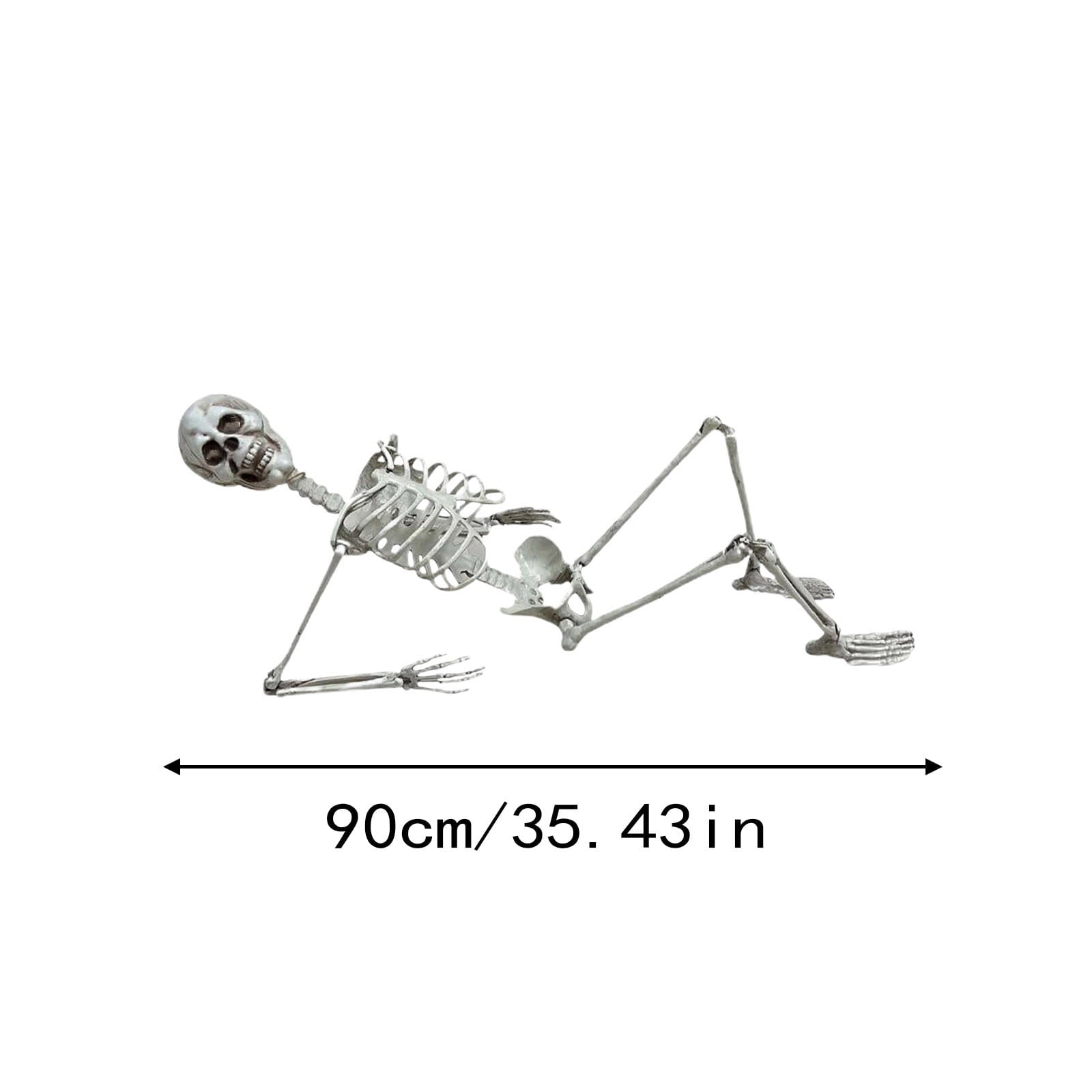 Halloween Skeleton Snake Prop Realistic Scary Serpent Decorative Ornament, Spooky Scene Setup Skeleton Decor Haunted House Party Prop, Home Shop Display Halloween Skeleton Holiday Ornament Gift