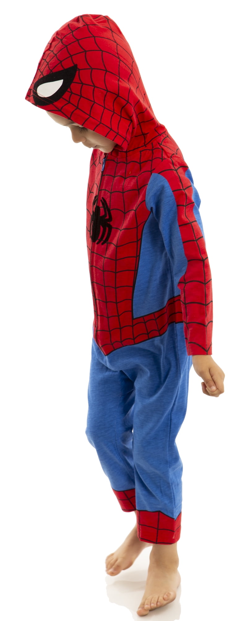Marvel Avengers Spiderman Baby Boys' Zip-Up Hooded Costume Coverall (18M)