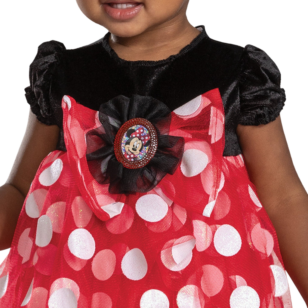 Disney Minnie Mouse Halloween Costume for Children, Infants Size 12-18M, by Disguise